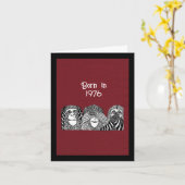 Geboren in 1976, Kaart van de 'Birthday'-wedstrijd (Gele Bloem)