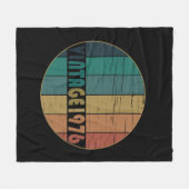 Geboren in 1976 op  verjaardag fleece deken (Voorkant (Horizontaal))