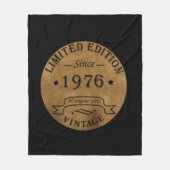 Geboren in 1976 op  verjaardag fleece deken (Voorkant)