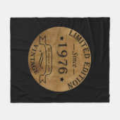 Geboren in 1976 op  verjaardag fleece deken (Voorkant (Horizontaal))