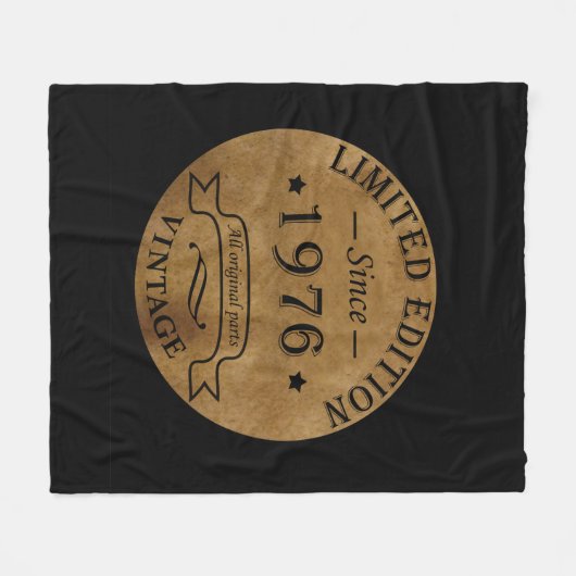 Geboren in 1976 op  verjaardag fleece deken (Voorkant (Horizontaal))