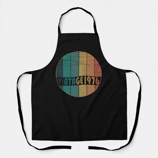 Geboren in 1976 op  verjaardag schort (Voorkant)