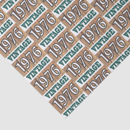 Geboren in 1976 tissuepapier (Detail)