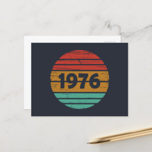 Geboren in 1976  verjaardagscadeau feestdagenkaart