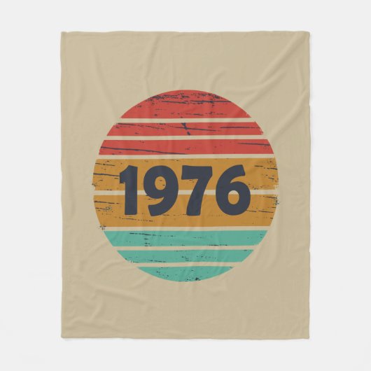 Geboren in 1976  verjaardagscadeau fleece deken (Voorkant)