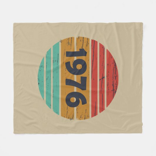 Geboren in 1976  verjaardagscadeau fleece deken (Voorkant (Horizontaal))