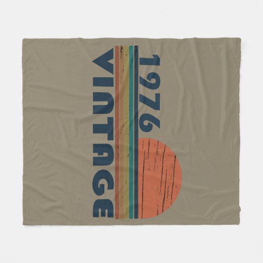 Geboren in 1976  verjaardagscadeau fleece deken (Voorkant (Horizontaal))