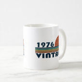 Geboren in 1976  verjaardagscadeau koffiemok (Voorkant rechts)