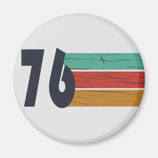 Geboren in 1976  verjaardagscadeau magneet (Voorkant)