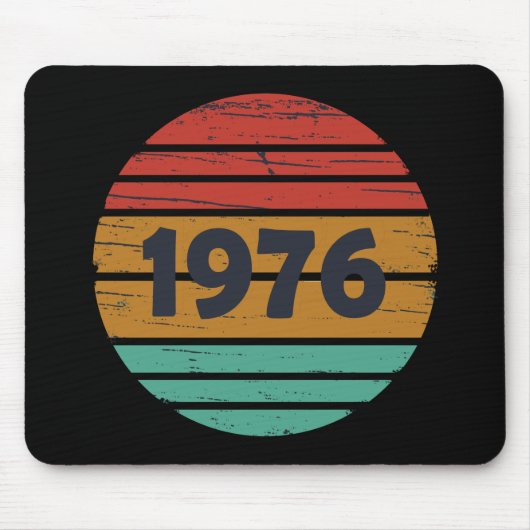 Geboren in 1976  verjaardagscadeau muismat (Voorkant)