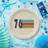 Geboren in 1976 verjaardagscadeau papieren bordje (Feest)