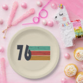 Geboren in 1976 verjaardagscadeau papieren bordje (Feest)