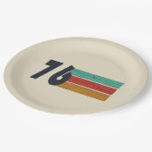 Geboren in 1976 verjaardagscadeau papieren bordje (Gekanteld)