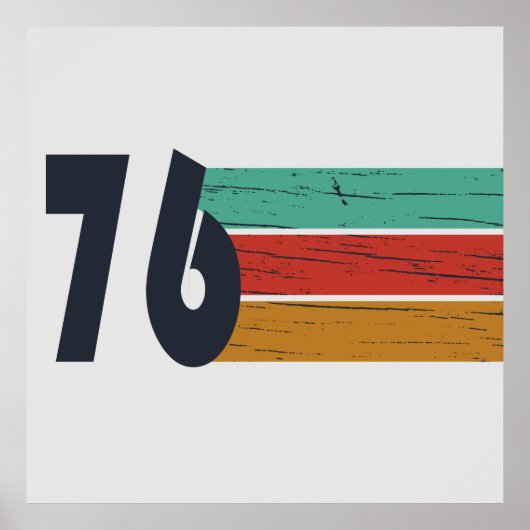 Geboren in 1976  verjaardagscadeau poster (Voorkant)