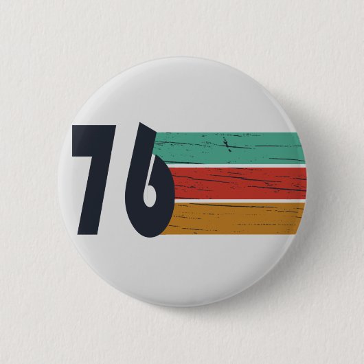 Geboren in 1976 verjaardagscadeau ronde button 5,7 cm (Voorkant)