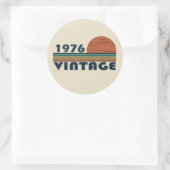 Geboren in 1976  verjaardagscadeau ronde sticker (Tas)
