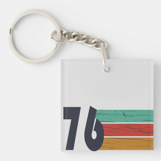 Geboren in 1976  verjaardagscadeau sleutelhanger (voorkant)