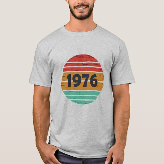 Geboren in 1976  verjaardagscadeau t-shirt (Voorkant)