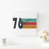 Geboren in 1976  verjaardagscadeau vierkante klok (Huis)