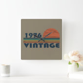 Geboren in 1976 verjaardagscadeau vierkante klok (Huis)