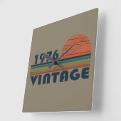 Geboren in 1976 verjaardagscadeau vierkante klok (Hoek)