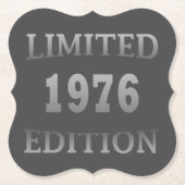 geboren in 1976 verjaardagsdagsdagsrectie kartonnen onderzetters (Voorkant)