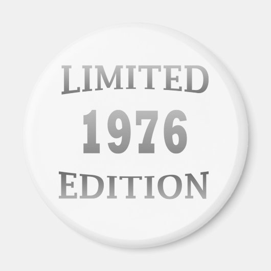 geboren in 1976 verjaardagsdagsdagsrectie magneet (Voorkant)