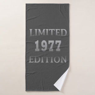 Geboren in 1977, beperkte uitgave badhanddoek