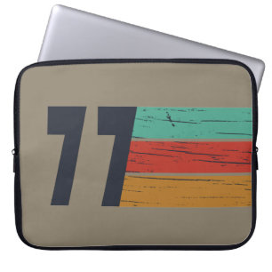 Geboren in 1977 Elegant Vintage Verjaardagscadeau Laptop Sleeve