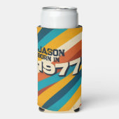 Geboren in 1977 Gepersonaliseerde Koelbox - Retro Seltzer Blikjeskoeler (Seltzer Voorkant)