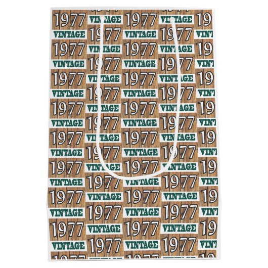 Geboren in 1977 middelgrote cadeautas (Achterkant)