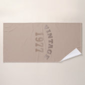 Geboren in 1977 op verjaardag badhanddoek (Badhanddoek)