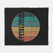 Geboren in 1977 op  verjaardag fleece deken (Voorkant (Horizontaal))