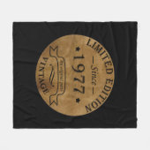 Geboren in 1977 op  verjaardag fleece deken (Voorkant (Horizontaal))