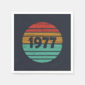 Geboren in 1977 op  verjaardag servet (Voorkant)