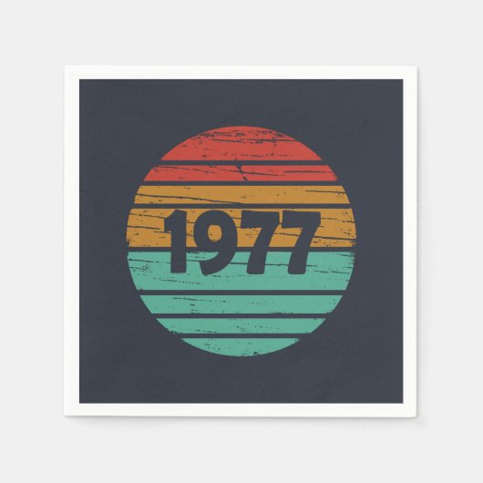 Geboren in 1977 op  verjaardag servet (Voorkant)