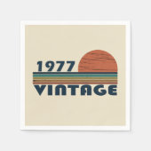 Geboren in 1977 op  verjaardag servet (Voorkant)