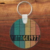 Geboren in 1977 op  verjaardag sleutelhanger (Voorkant)