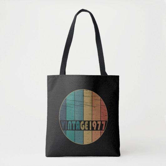 Geboren in 1977 op verjaardag tote bag (Voorkant)