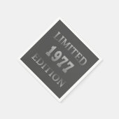 Geboren in 1977 op verjaardagsfeestje servet (Hoek)