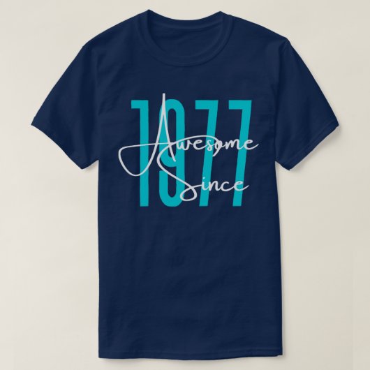 Geboren in 1977 t-shirt (Design voorkant)