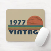 geboren in 1977  verjaardag muismat (Met muis)