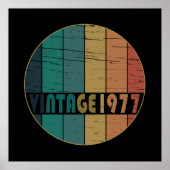 geboren in 1977 verjaardag poster (Voorkant)
