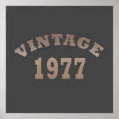 geboren in 1977  verjaardag poster (Voorkant)