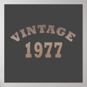 geboren in 1977  verjaardag poster