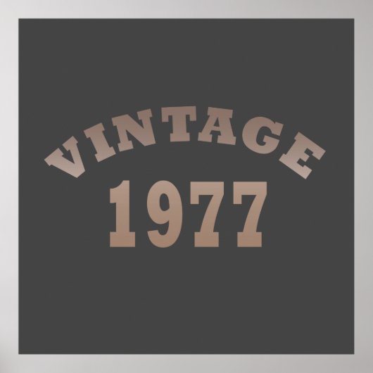 geboren in 1977  verjaardag poster (Voorkant)