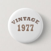 geboren in 1977  verjaardag ronde button 5,7 cm (Voorkant)