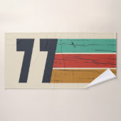 Geboren in 1977 verjaardagscadeau badhanddoek (Badhanddoek)