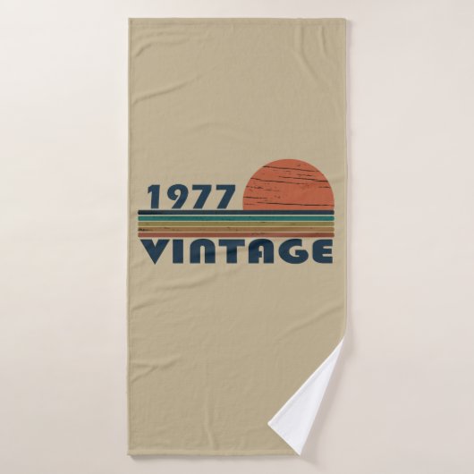 Geboren in 1977  verjaardagscadeau badhanddoek (Badhanddoek)