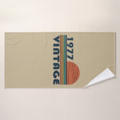 Geboren in 1977  verjaardagscadeau badhanddoek (Badhanddoek)